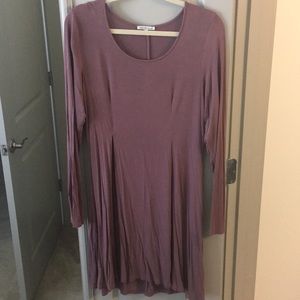 CHARLOTTE RUSSE long-sleeved swing dress